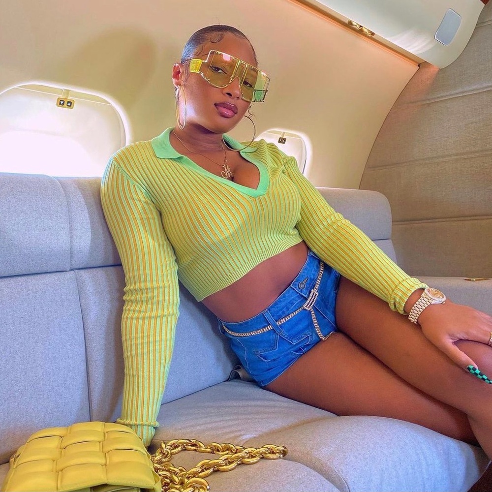 Fenty Blockt Mask Sunglasses Chardonnay - Picture 4 of 4